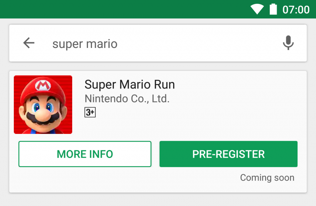 Be the first to know when Super Mario Run comes to Android