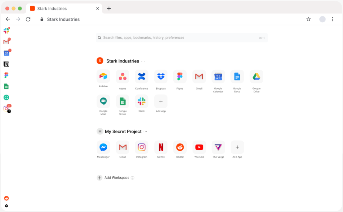 Sidekick Browser UI 